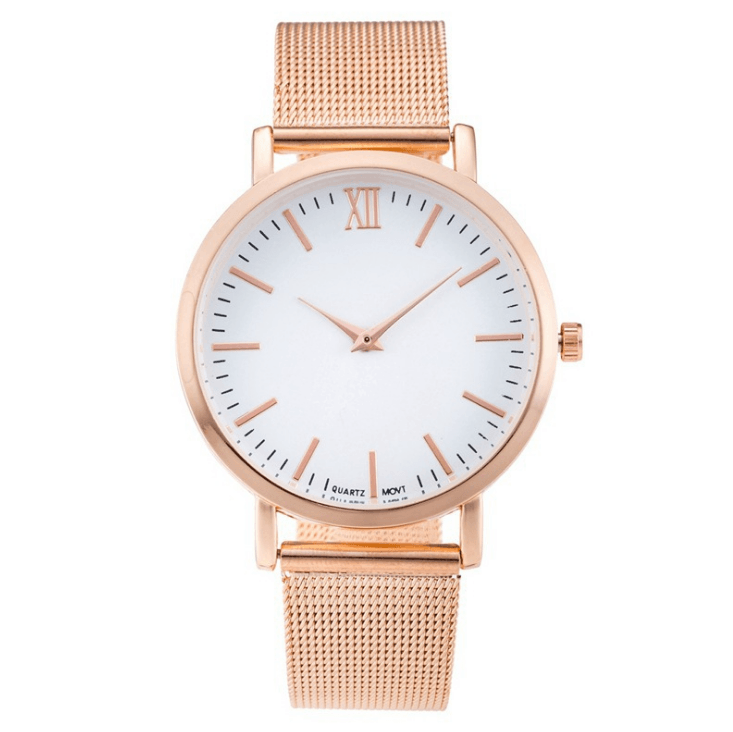 Vansvar fashion brand silver and gold mesh band creative marble wristwatch casual women quartz watches gift relogio feminino - melvincucci