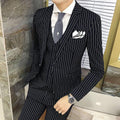 Slim-fit striped suit - melvincucci