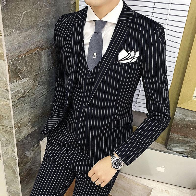 Slim-fit striped suit - melvincucci