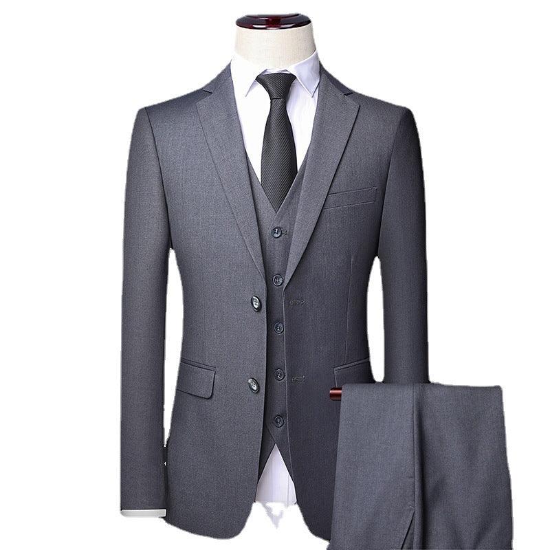Casual Men's Suit Set Slim Fit Formal Groom Wedding Dress - melvincucci