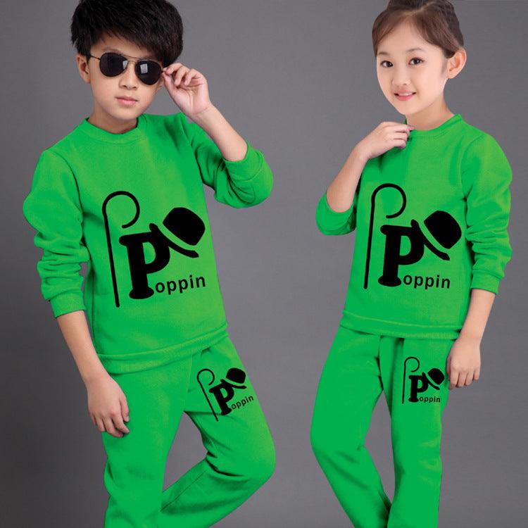 Children's clothing 2021 autumn clothing new children suit for boys and girls clothing spring and autumn suit Korean version two pieces of sports suit - melvincucci