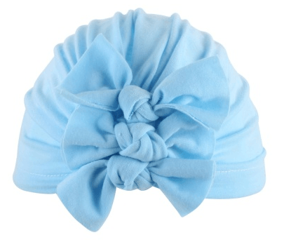 Pleated bowknot baby hat - melvincucci
