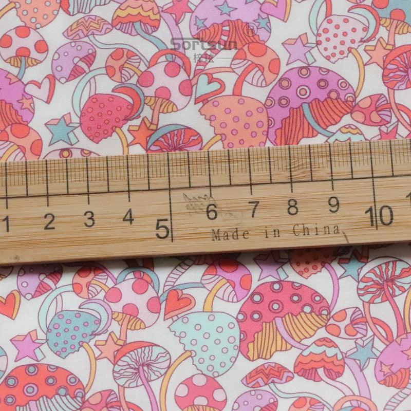 Blue Color Mushroom Long-fiber Cotton Printing Baby Girl's Clothing Dress Fabric Fabric - melvincucci