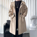 Men's New Windbreaker Long Hooded Big Pocket Jacket - melvincucci