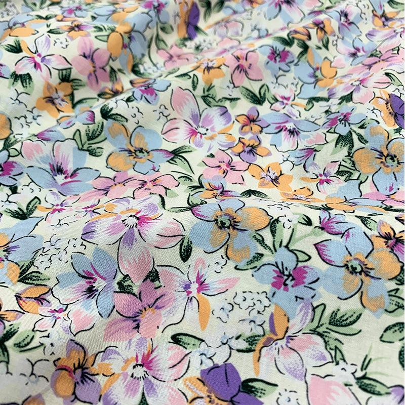 Women's Fashion Cotton Small Floral Fabric - melvincucci