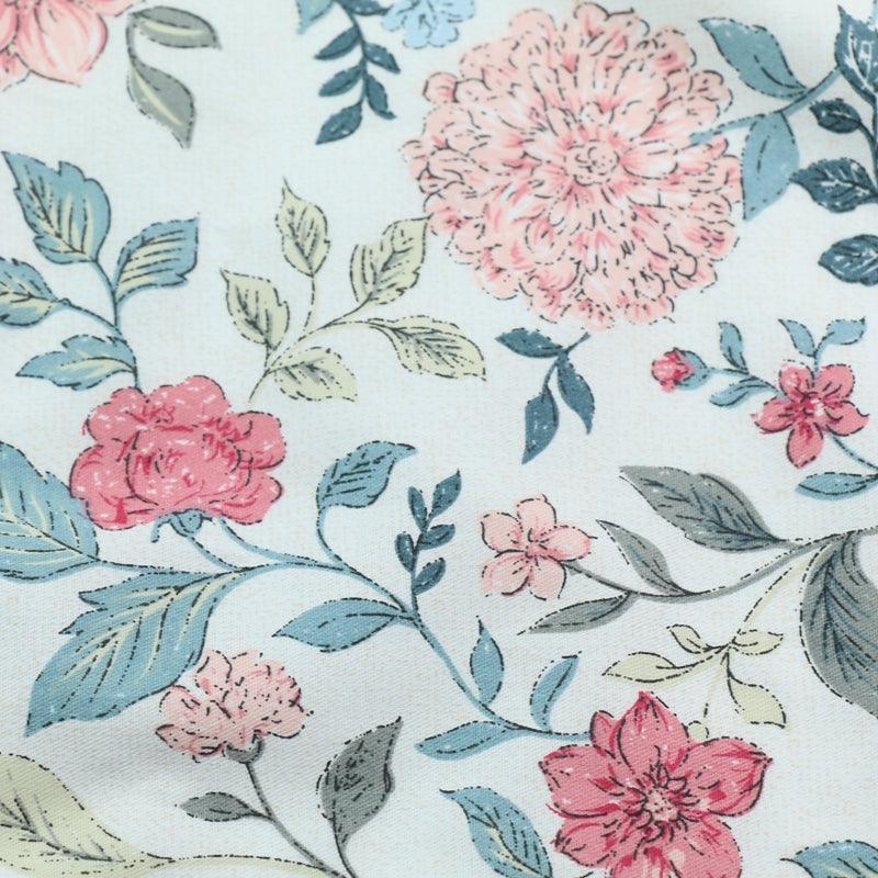 Pure Cotton Home Textile Twill Floral Print Fabric - melvincucci