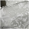 Three-dimensional Jacquard Embroidered Floral Satin Dress Fabric