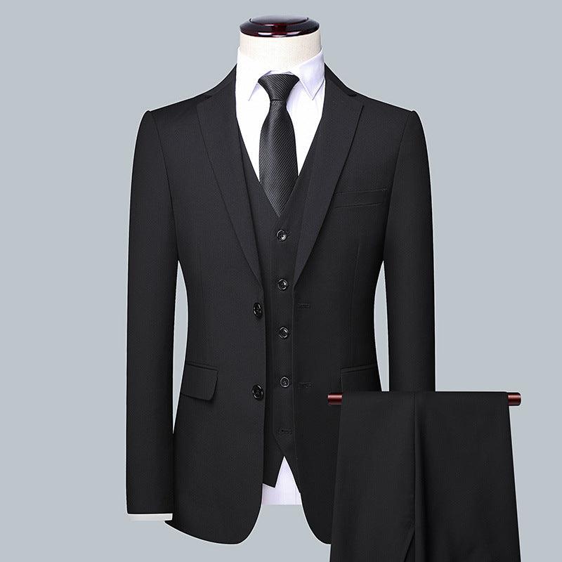 Casual Men's Suit Set Slim Fit Formal Groom Wedding Dress - melvincucci