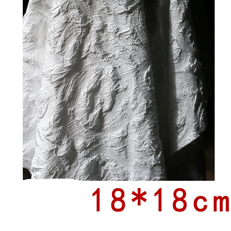 Embossed Brush Original Designer Fabric Three Dimensional Heavy Texture Fabric Jacquard
