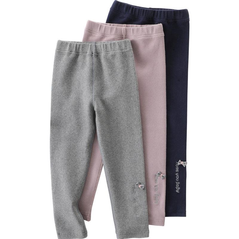 Girls' Leggings In Cotton Outer Wear - melvincucci