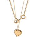 Titanium Steel Love Heart Stacking  Sweater Chain - melvincucci