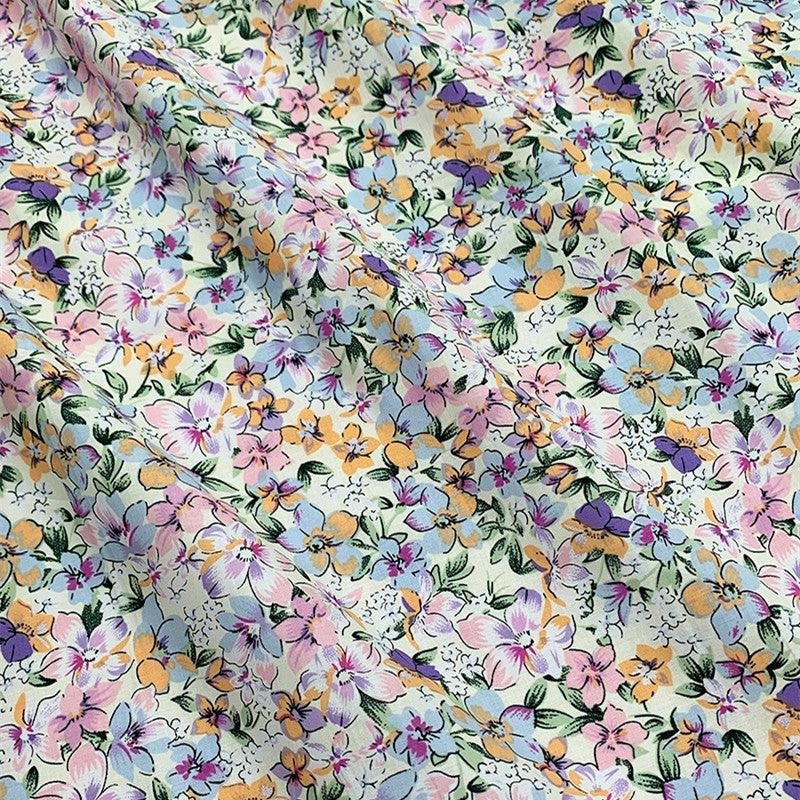 Women's Fashion Cotton Small Floral Fabric - melvincucci