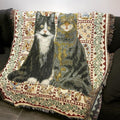 Pure Cotton Woven Anti-scratch Background Fabric Sofa Blanket - melvincucci