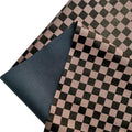 Classic Small Checkerboard Printed Leather Fabric - melvincucci
