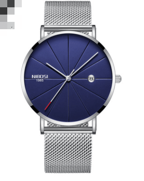 Nibosi cross border e-commerce, European and American men and women fashion trend micro business watch lovers net with leisure quartz watch - melvincucci