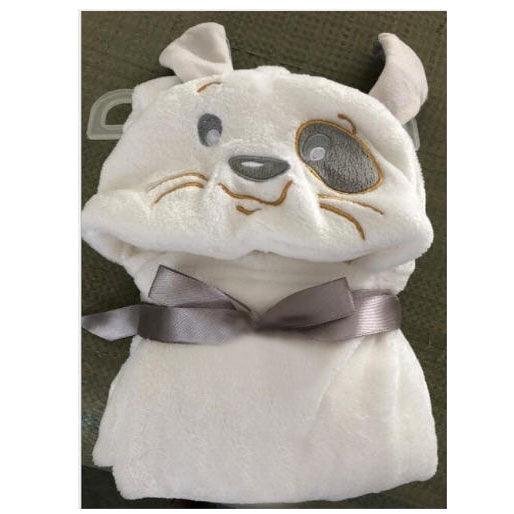 Baby fleece bath towel hooded towels bathrobe - melvincucci