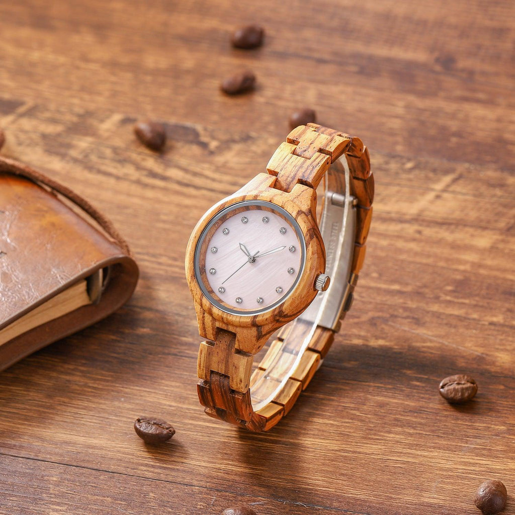 Fashion Sandalwood Watch All Wood Strap Japanese Quartz Movement Wooden Watch - melvincucci