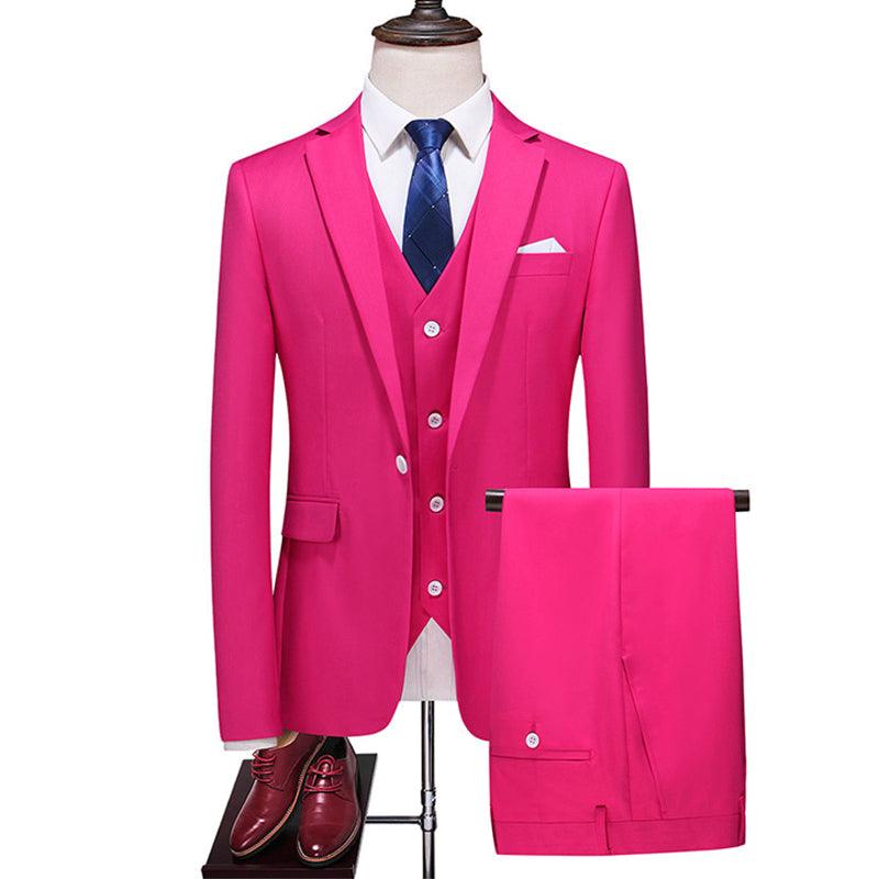 Three-piece suit solid color - melvincucci