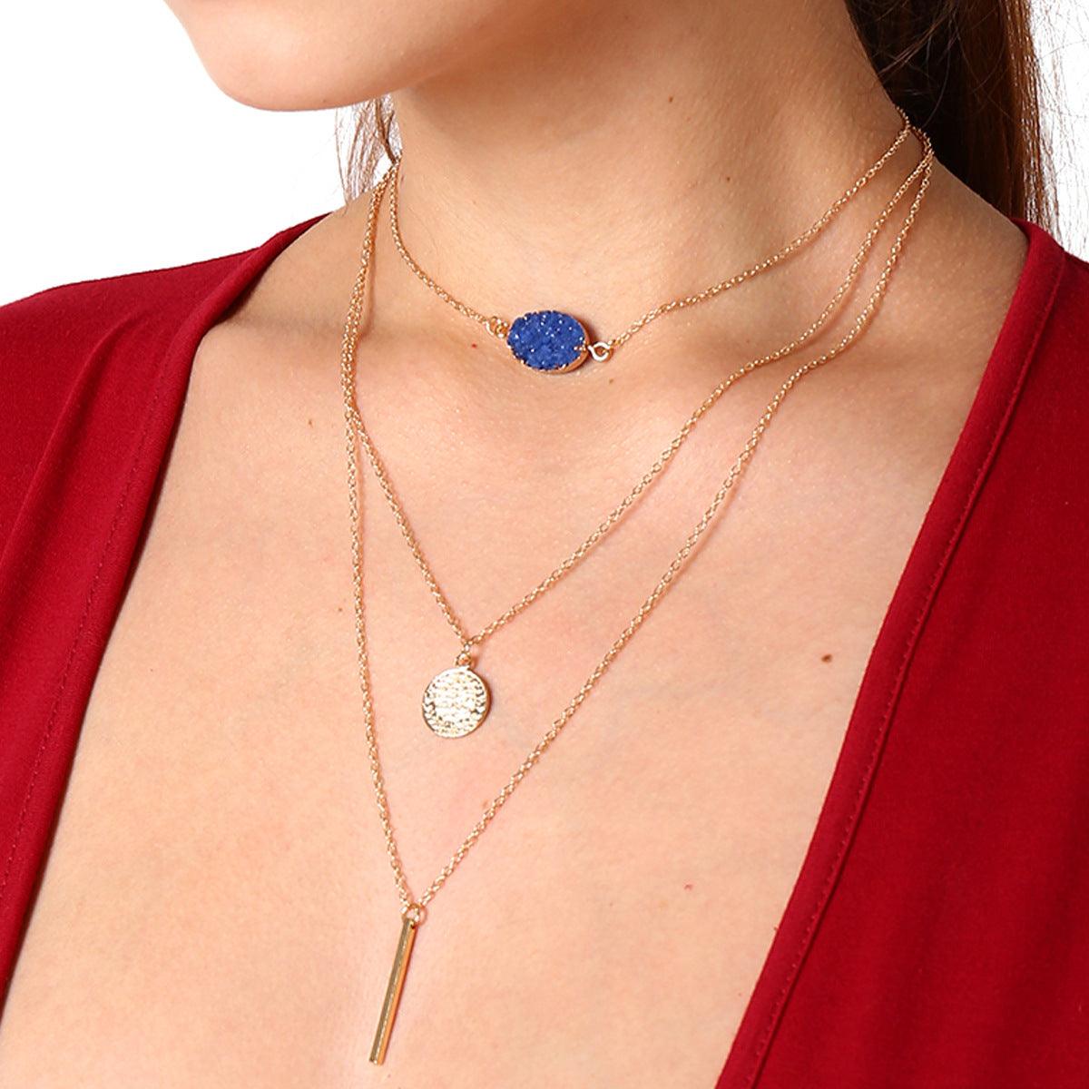 Retro Ethnic Style Multi-layer Suit Necklace - melvincucci