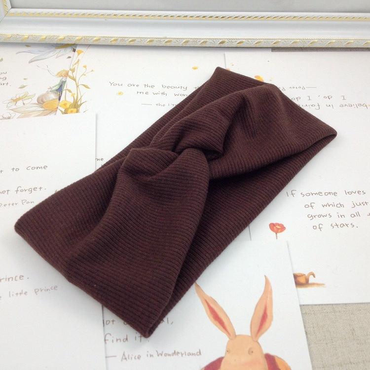 Threaded cotton cross hair band - melvincucci