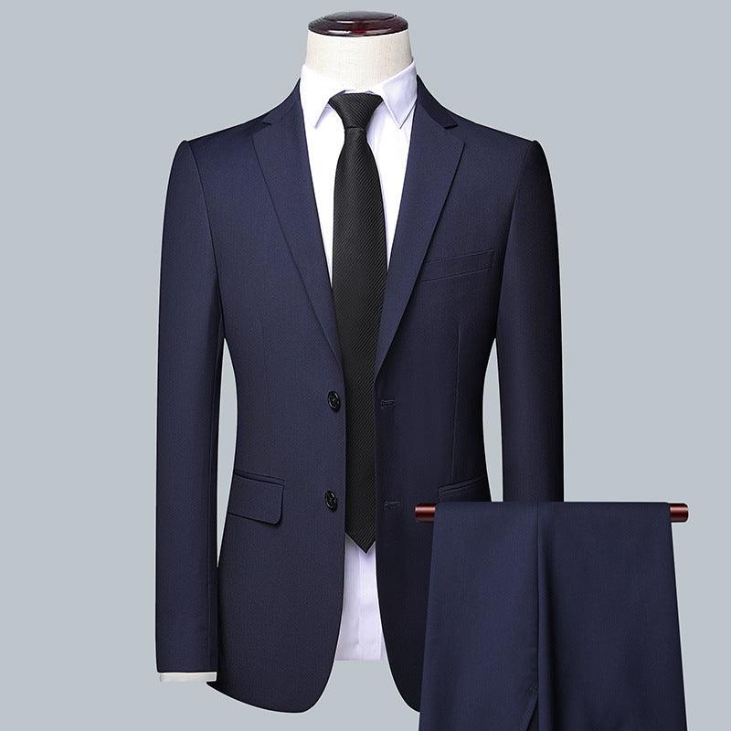 Casual Men's Suit Set Slim Fit Formal Groom Wedding Dress - melvincucci