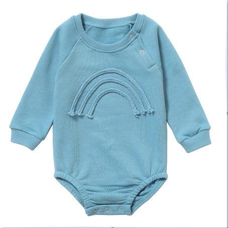 Spring And Autumn Romper R Baby Long Sleeve Waffle - melvincucci