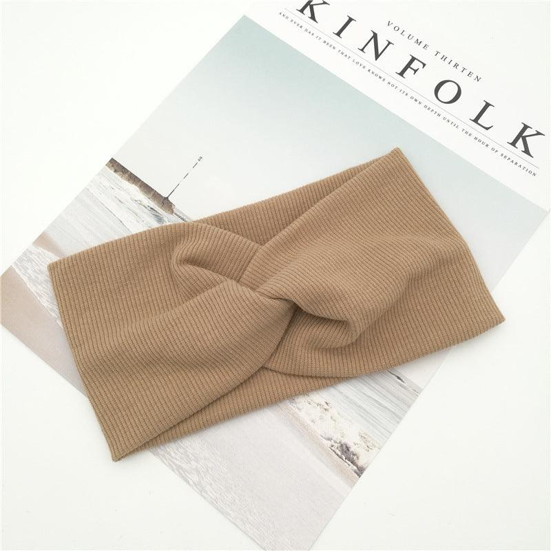 Threaded cotton cross hair band - melvincucci