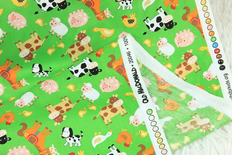 Plain Cotton Fabric Nordic Style Animal Print Handmade DIY - melvincucci