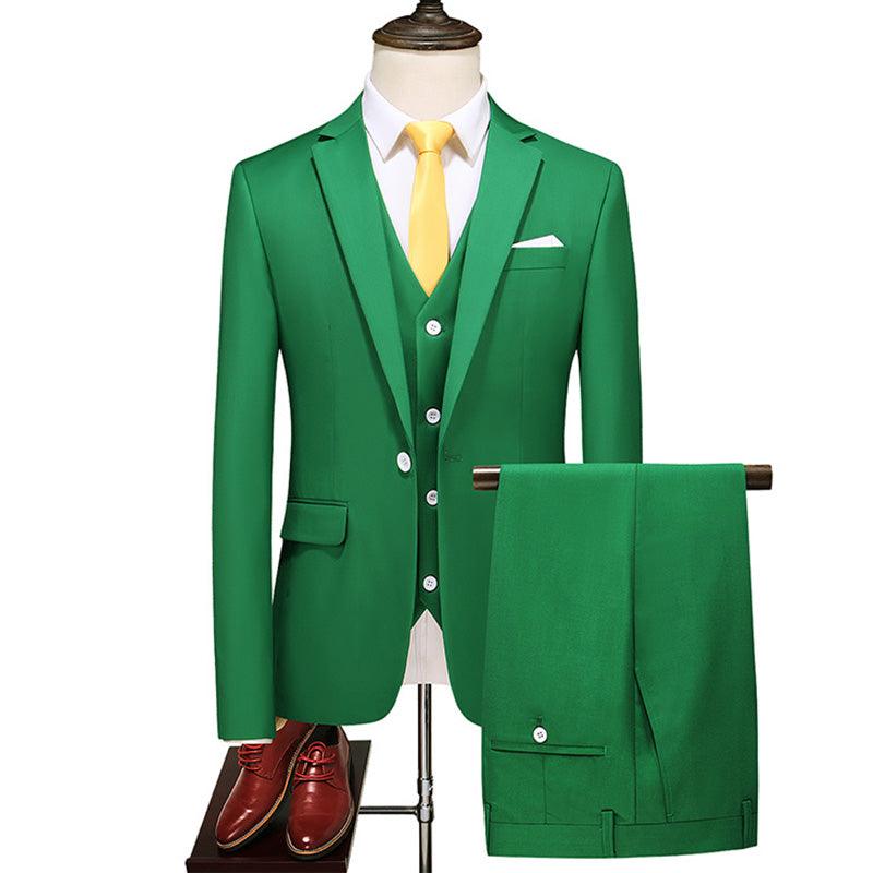 Three-piece suit solid color - melvincucci