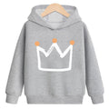 Crown hooded plus velvet sweatshirt - melvincucci
