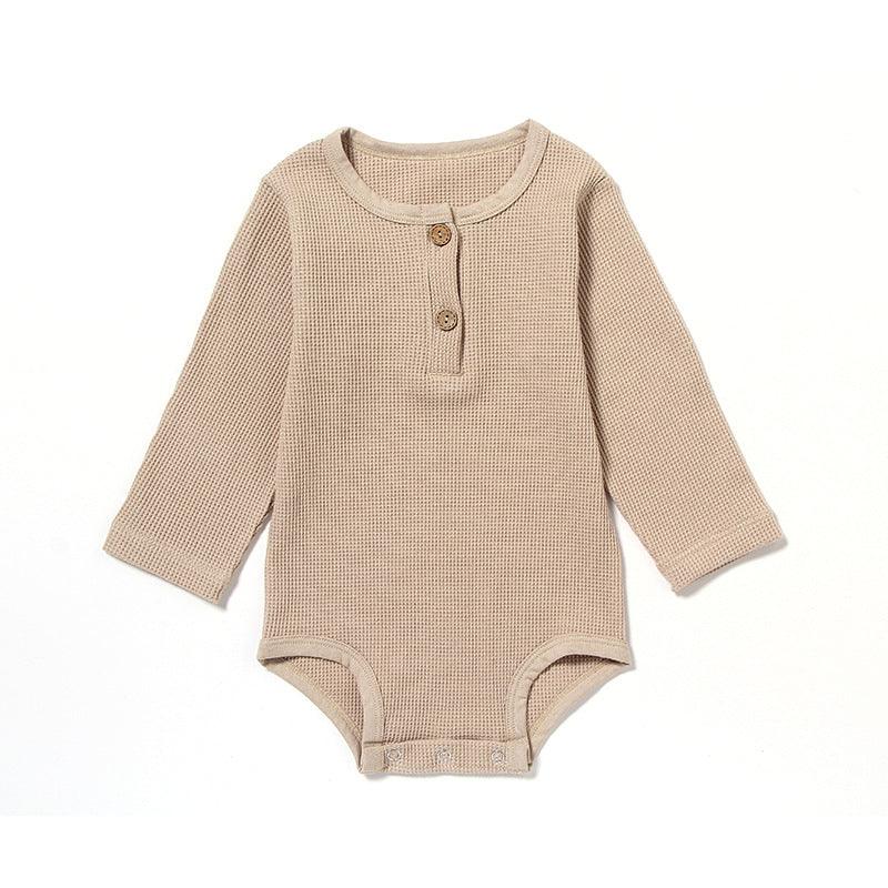 Spring And Autumn Romper R Baby Long Sleeve Waffle - melvincucci