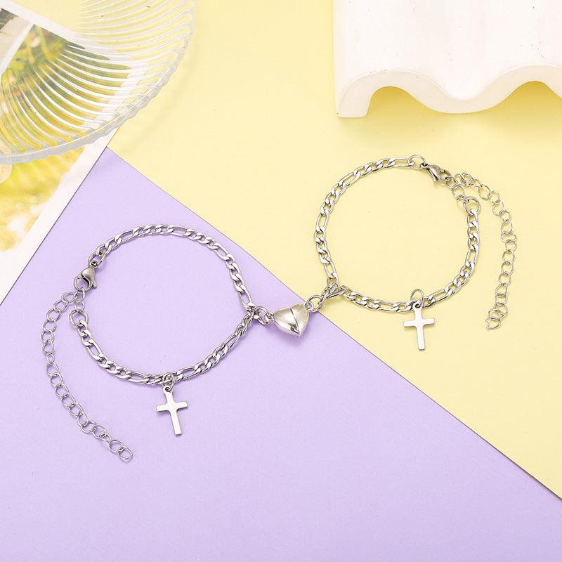Couple Bracelet Niche Design, Simple Heart-shaped - melvincucci