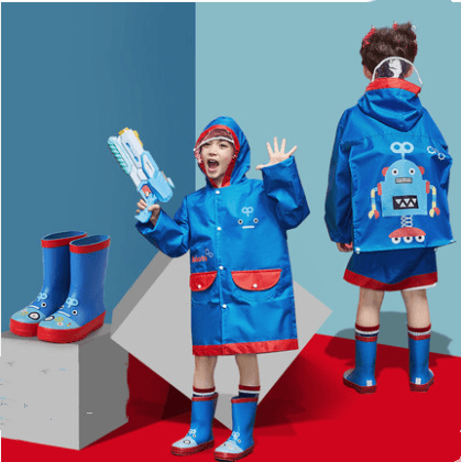 Raincoats for children with large brim - melvincucci