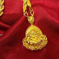 Hemp rope gold necklace - melvincucci