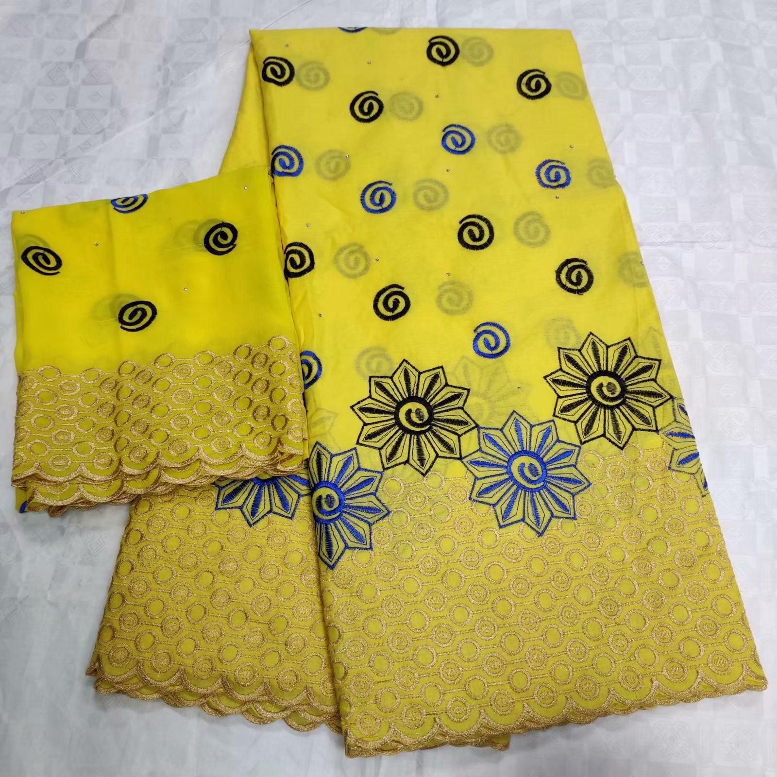 Cotton Dress Fabric, Clothing Accessories, Multi-color Wedding Embroidered Fabric - melvincucci