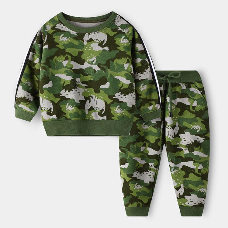 Children's Suit Cartoon Cute Long-sleeved Thick Suit - melvincucci