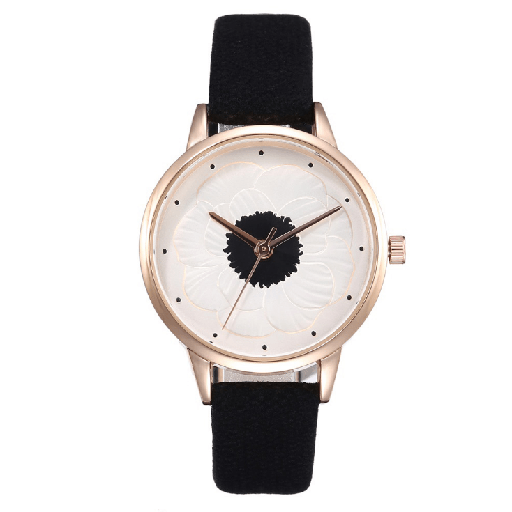 3D flower dial fashion simple quartz watch - melvincucci