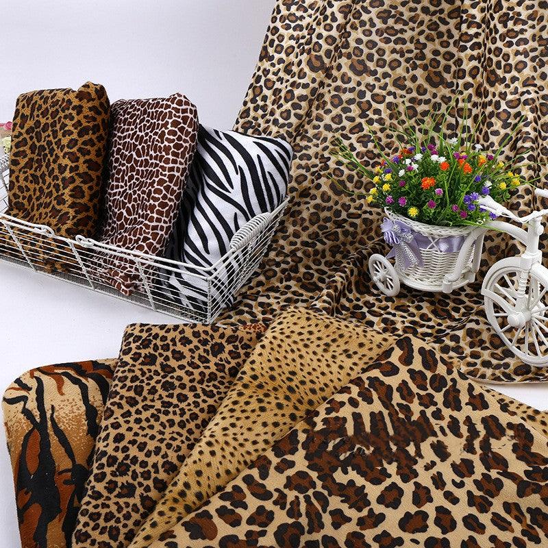 Short Plush Animal Print Fabric - melvincucci