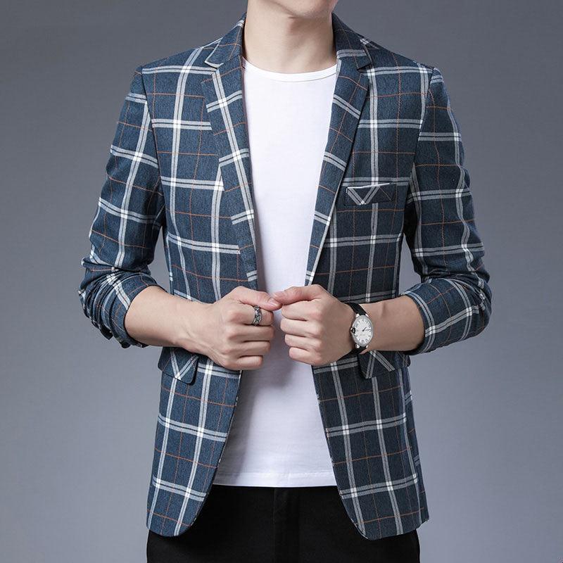 Casual Slim Korean Men's Knitted Jacket Small Suit - melvincucci