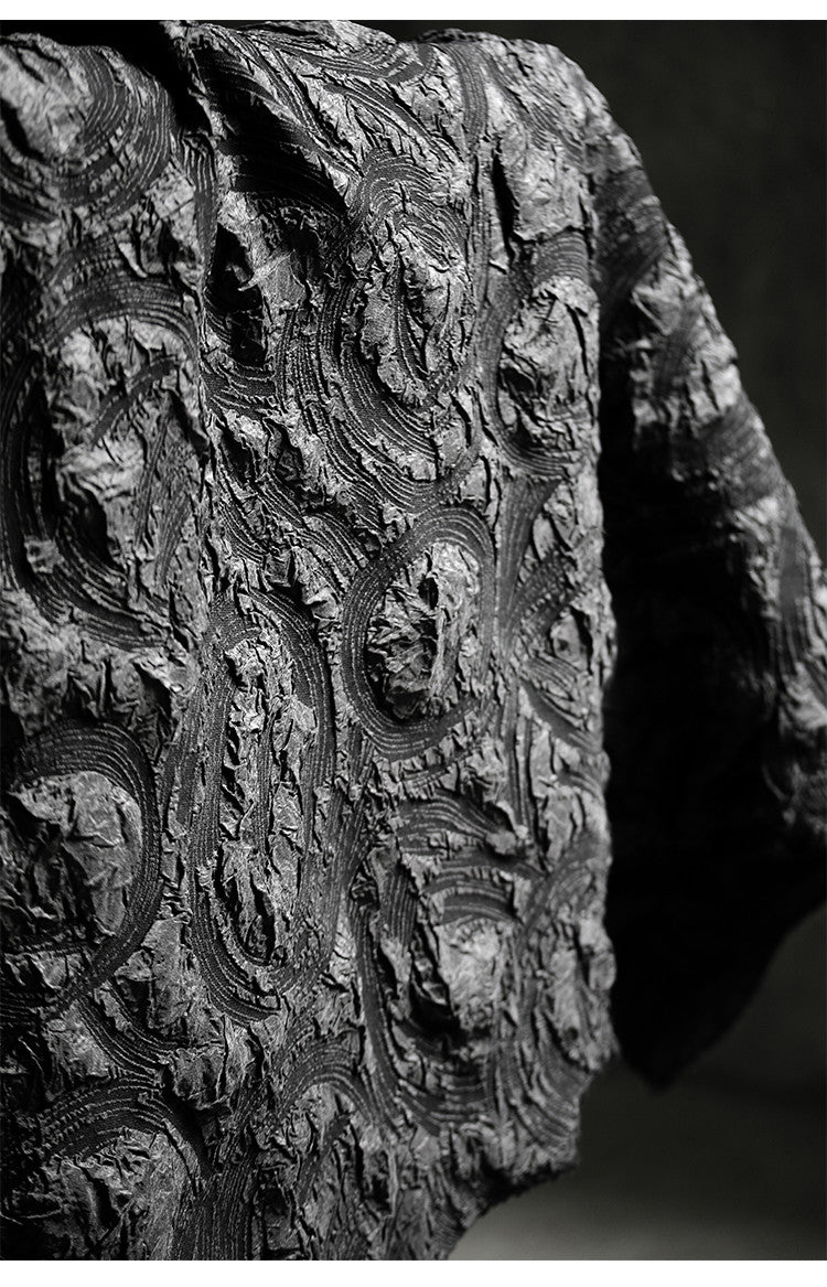 Embossed Brush Original Designer Fabric Three Dimensional Heavy Texture Fabric Jacquard