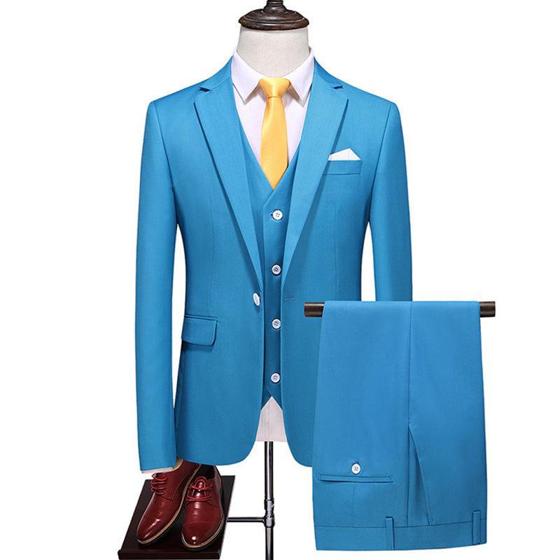 Three-piece suit solid color - melvincucci