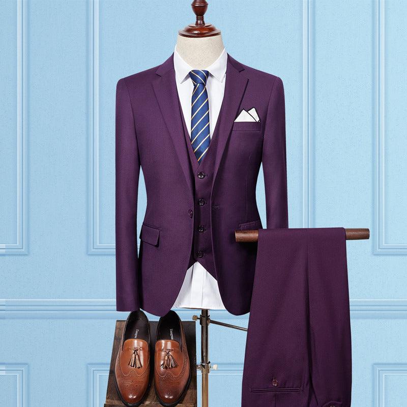 Slim wedding suit groom dress professional wear - melvincucci