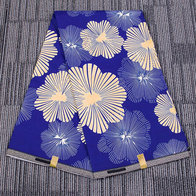 New Style Cotton Printed Batik Fabric African Style Suit Floral Cloth Woven Printed Fabric - melvincucci