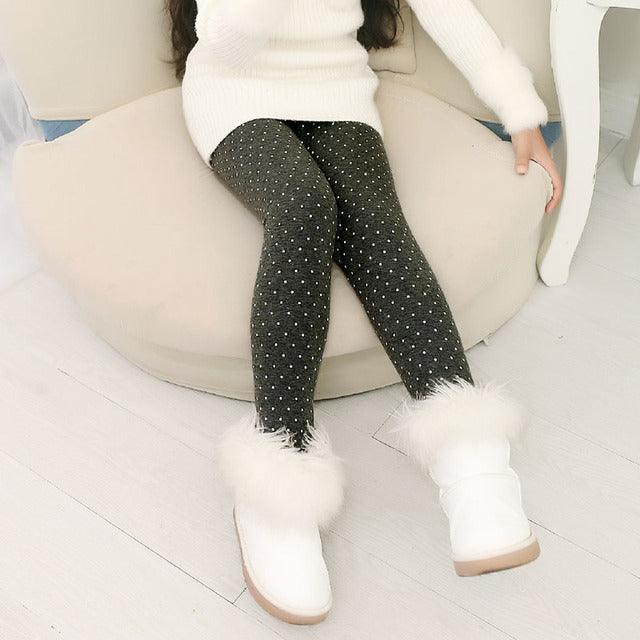 Children's Autumn And Winter Baby Tights Color Printed Flowers - melvincucci