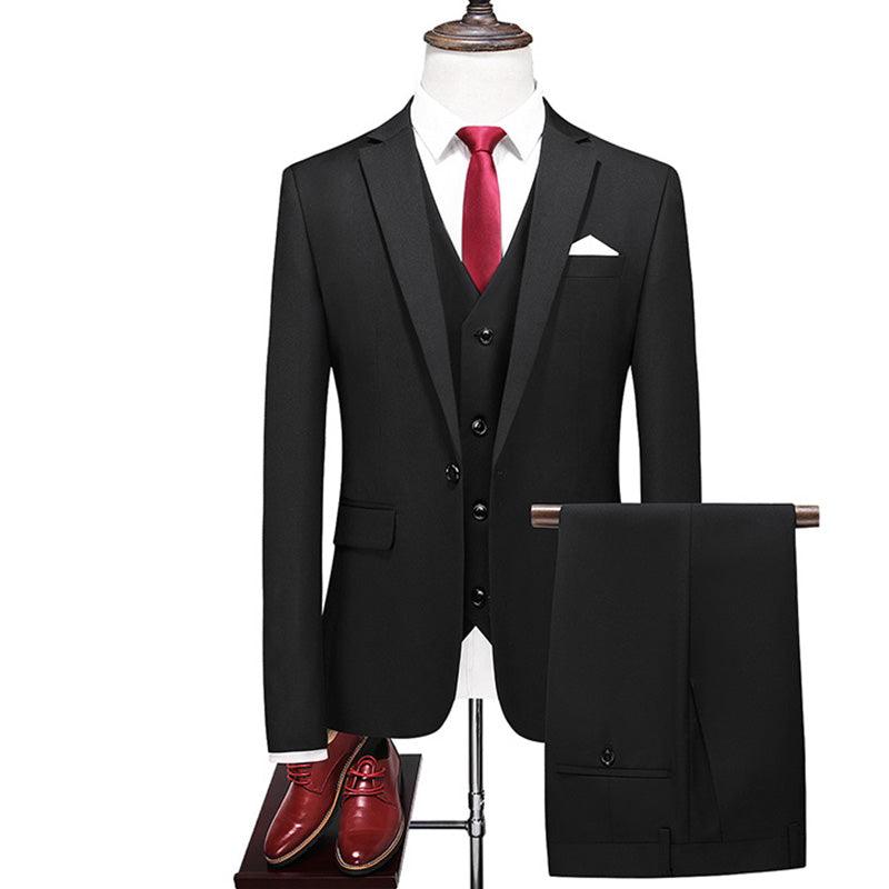 Three-piece suit solid color - melvincucci