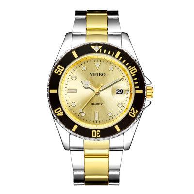 Classic Business Fashion Alloy Single Calendar Quartz Watch - melvincucci