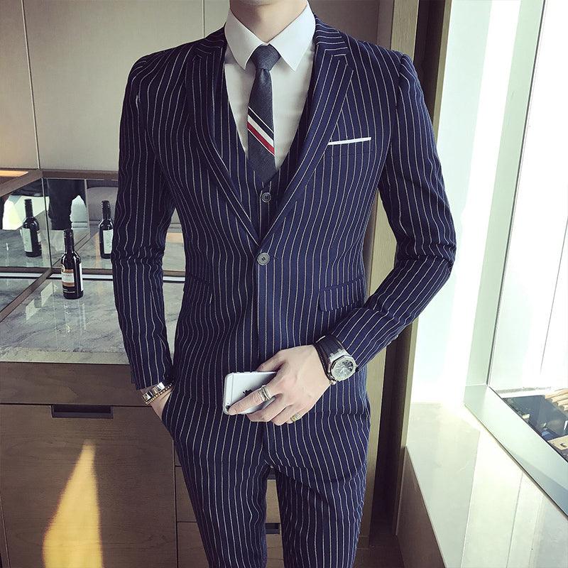 Slim-fit striped suit - melvincucci