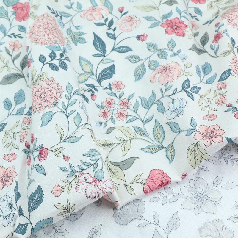 Pure Cotton Home Textile Twill Floral Print Fabric - melvincucci