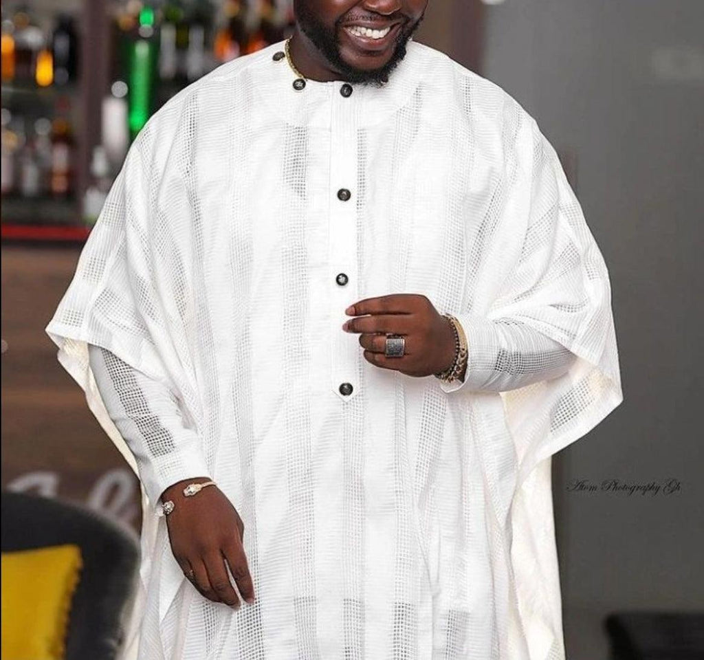 AGBADA, FILA & 3/4 SLEEVE TRADITIONAL SENATOR KAFTAN NATIVE & SOKOTO - melvincucci