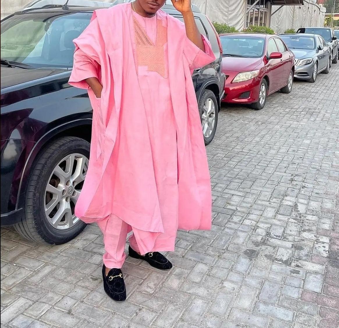 AGBADA, FILA & 3/4 SLEEVE TRADITIONAL SENATOR KAFTAN NATIVE & SOKOTO - melvincucci